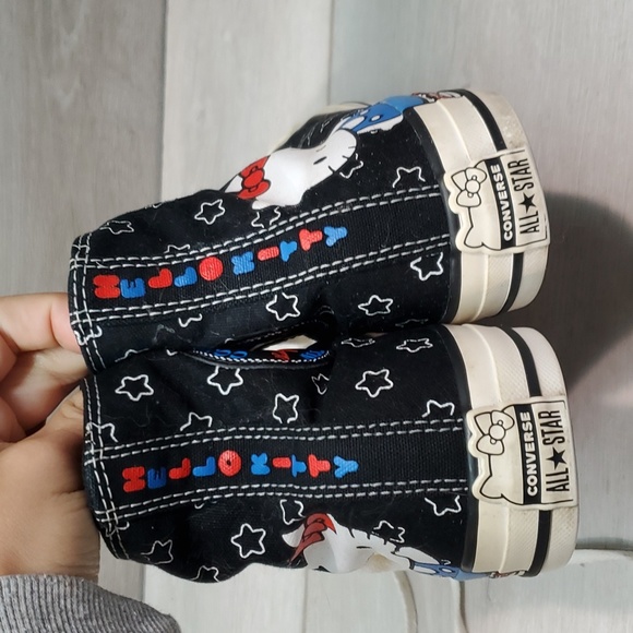 Converse All Star X Hello Kitty Women High Top Chunky Sneakers shoes sz 8 - Picture 6 of 11